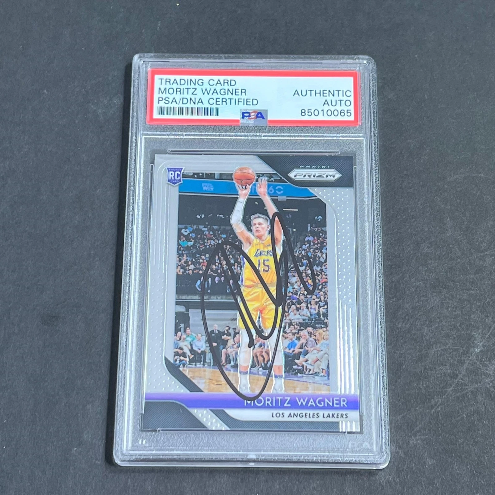 2018-19 Panini Prizm #284 Moritz Wagner AUTO PSA Slabbed RC Lakers