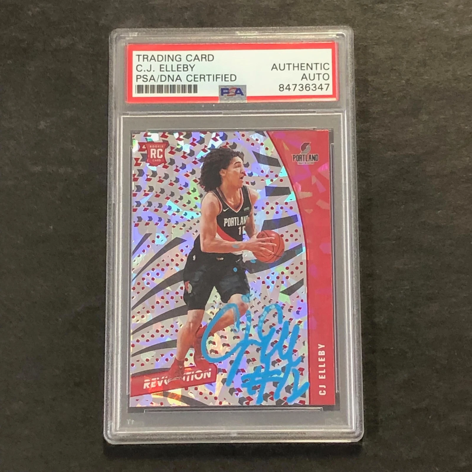 2020-21 Panini Revolution #138 CJ ELLEBY Signed Card AUTO PSA Slabbed RC Trail B