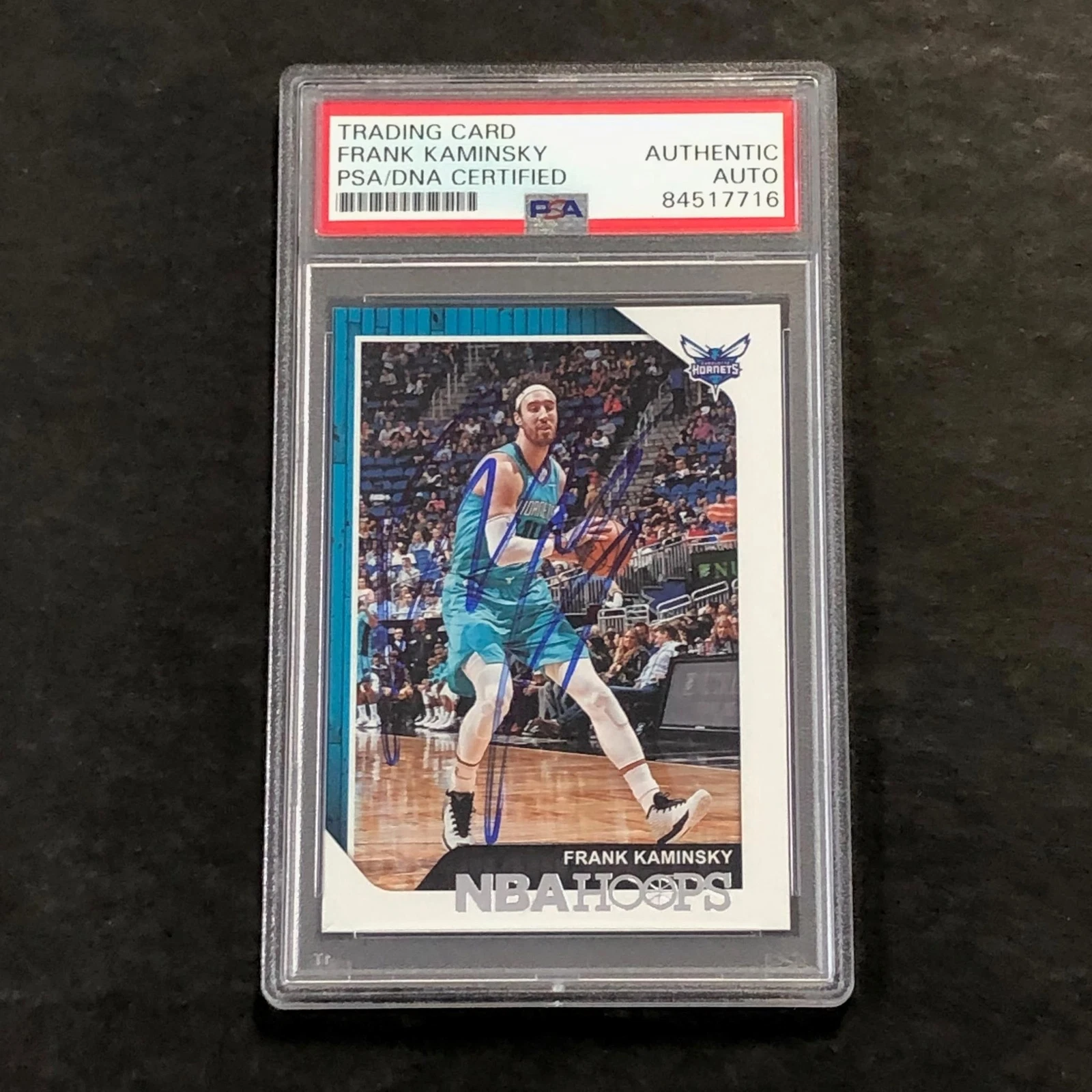 2018-19 Panini Hoops #129 Frank Kaminsky Signed Card AUTO PSA Slabbed Hornets