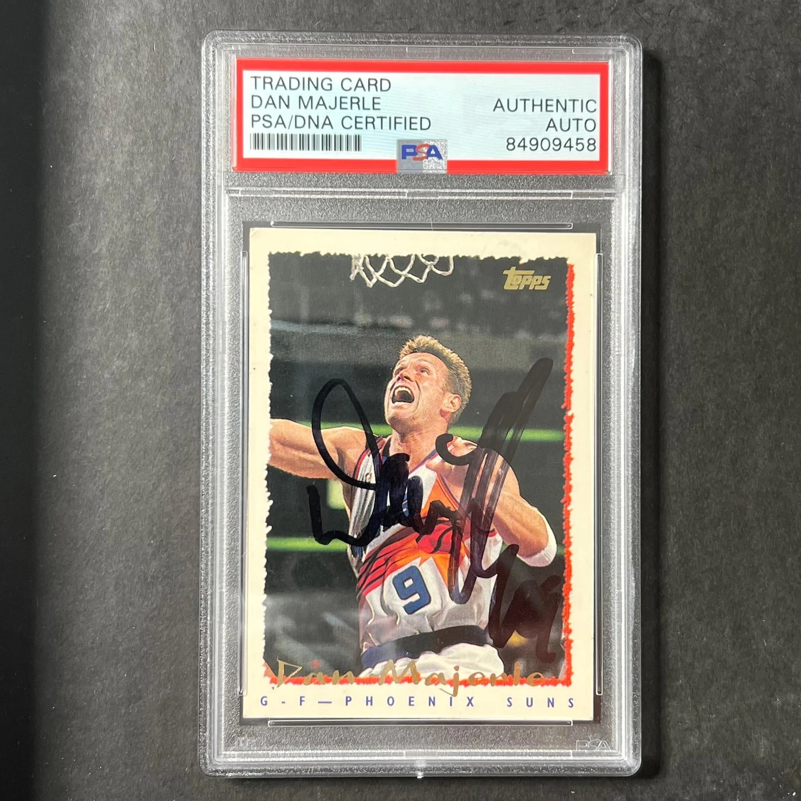 1993-94 Topps #265 Dan Majerle Signed Card AUTO PSA Slabbed Suns