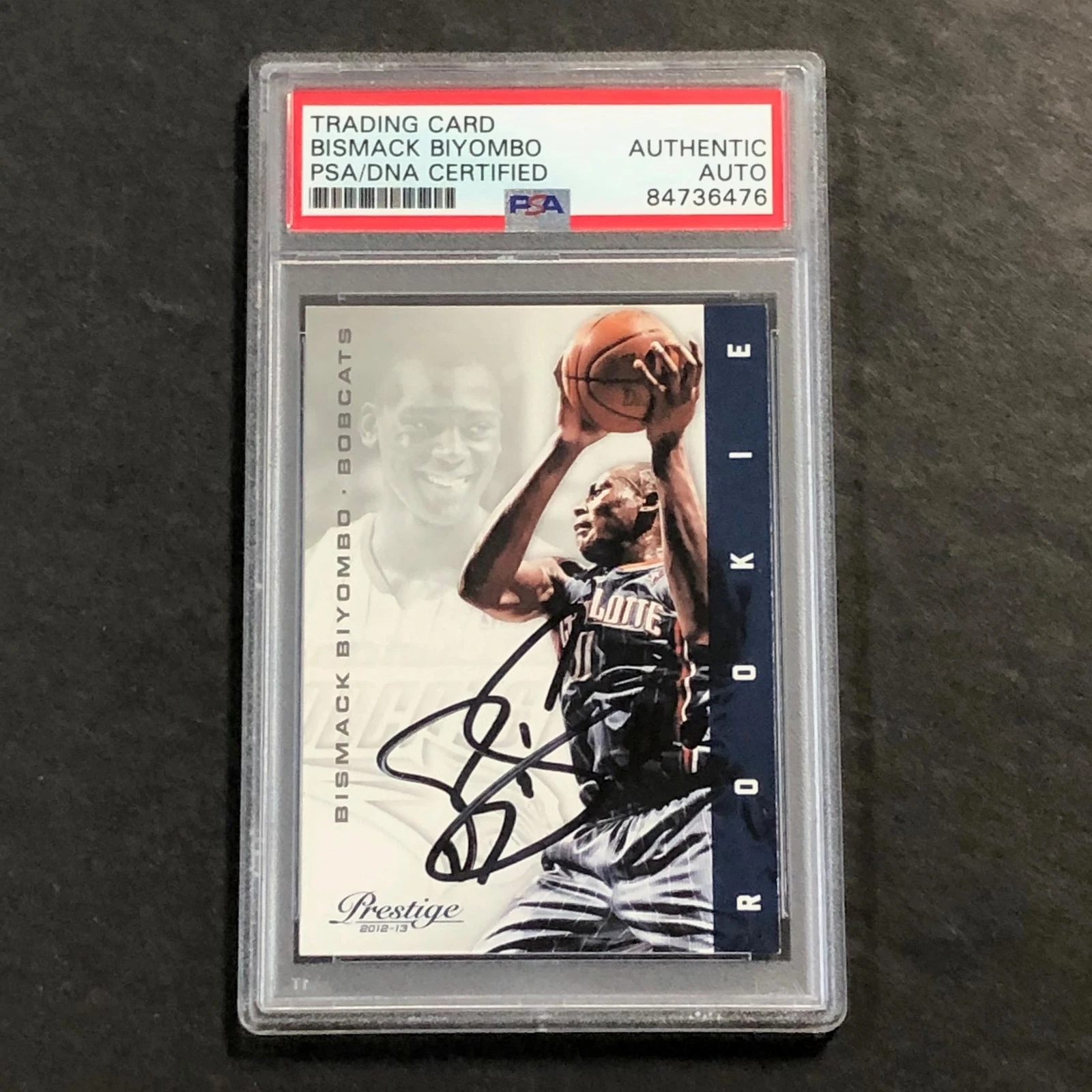2012-13 Panini Prestige #174 Bismack Biyombo Signed Card AUTO PSA Slabbed RC Bob