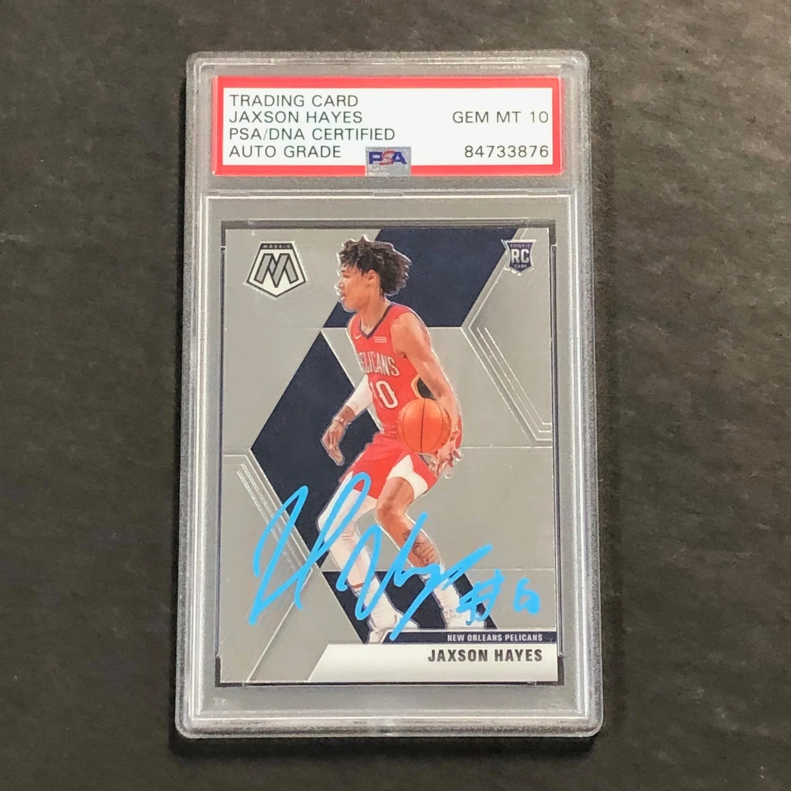 2019-20 Panini Select #221 Jaxson Hayes Signed Card AUTO 10 PSA Slabbed RC Pelic