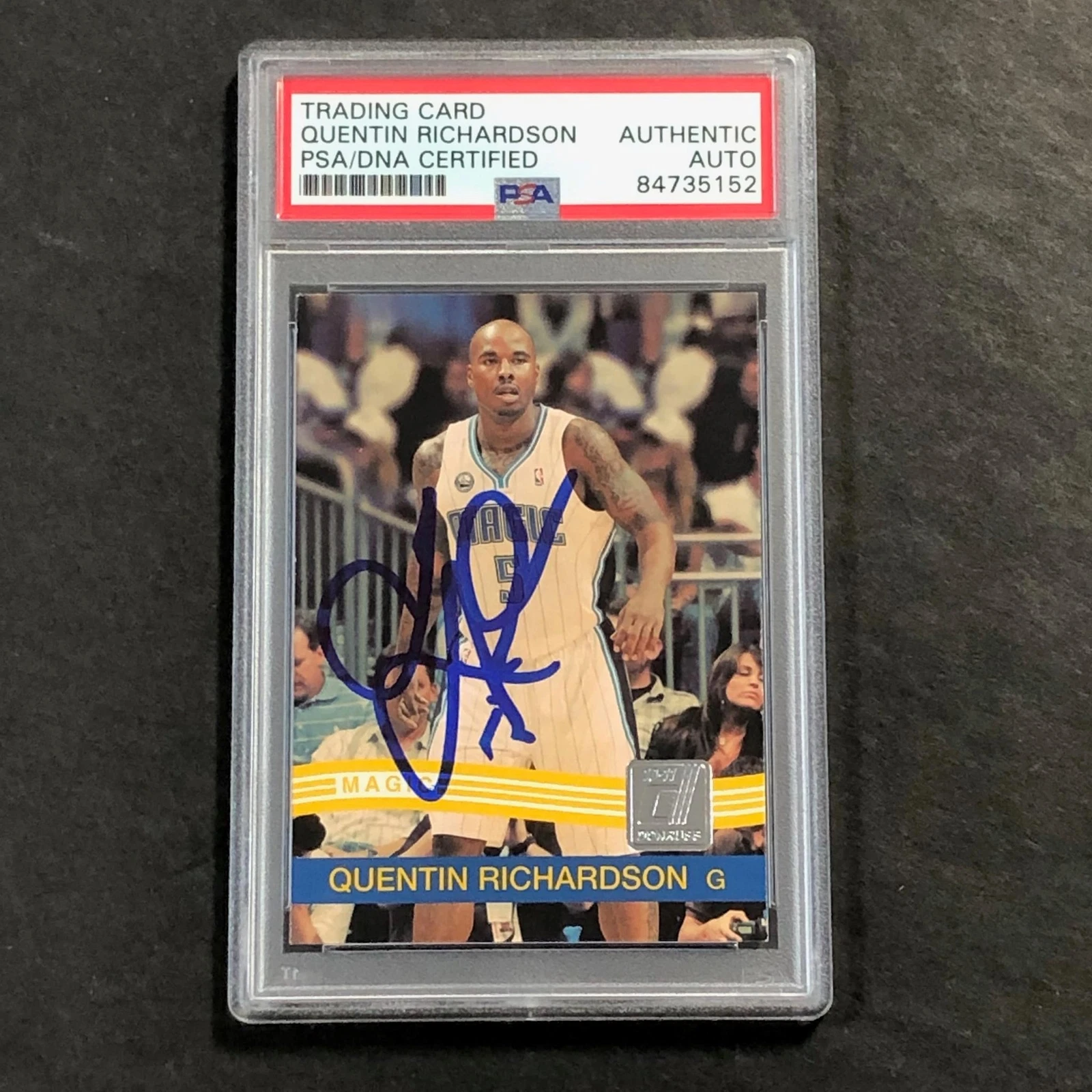 2010-11 Panini Donruss #178 Quentin Richardson Signed Card AUTO PSA Slabbed Magi
