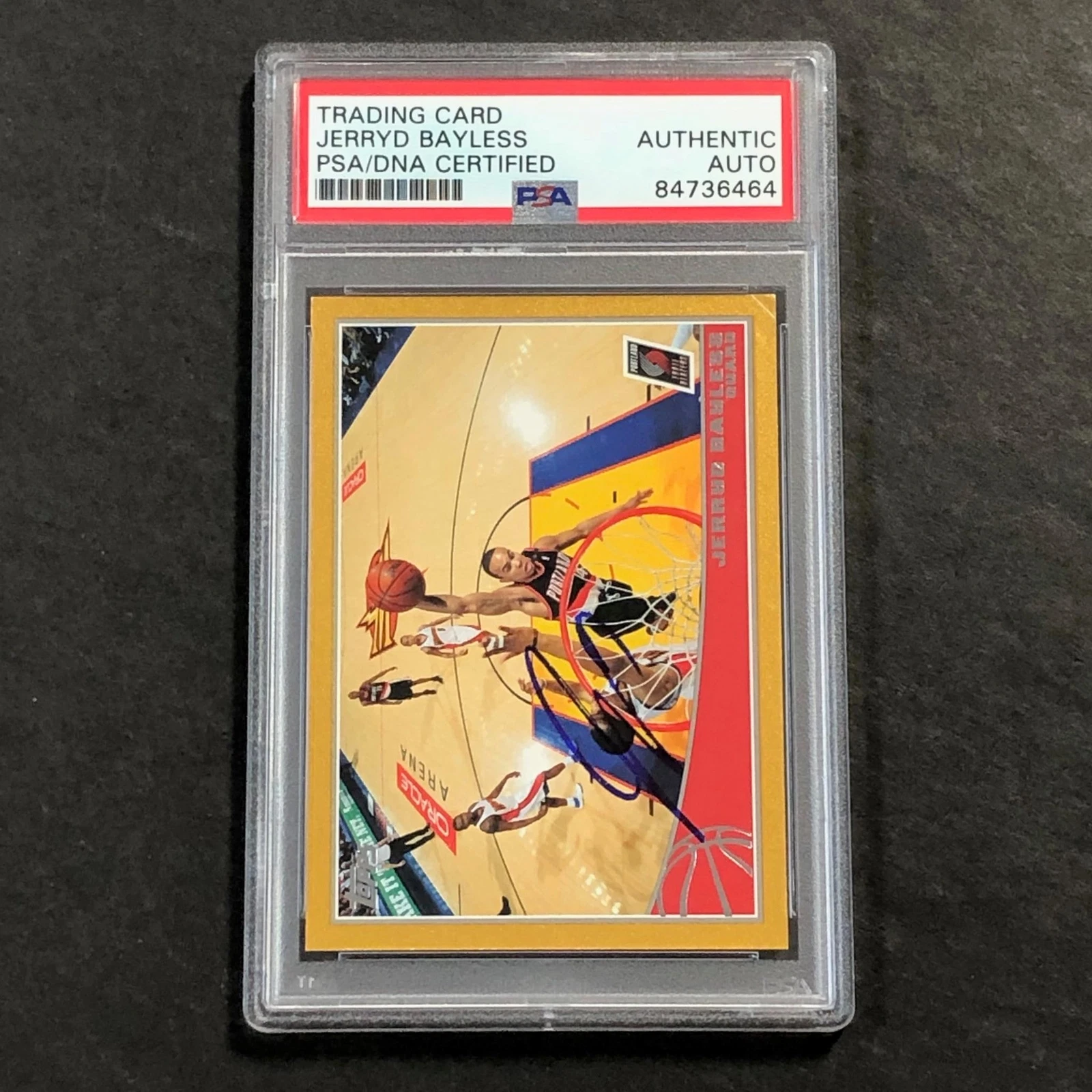 2009-10 TOPPS BASKETBALL #255 JERRYD BAYLESS SIGNED CARD AUTO PSA SLABBED TRAIL COLLECTIBLE MEMORABILIA