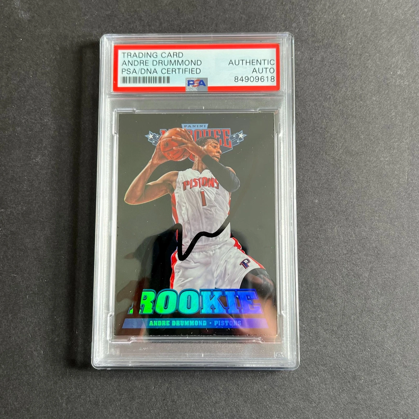 2012-13 PANINI MARQUEE #256 ANDRE DRUMMOND SIGNED CARD AUTO PSA SLABBED PISTONS COLLECTIBLE MEMORABILIA