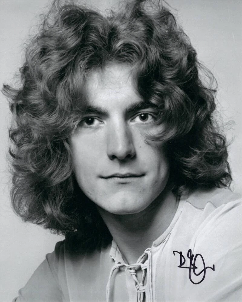 Robert Plant Signed Autograph 8x10 Photo - Young Led Zeppelin Stud w/ JSA COA