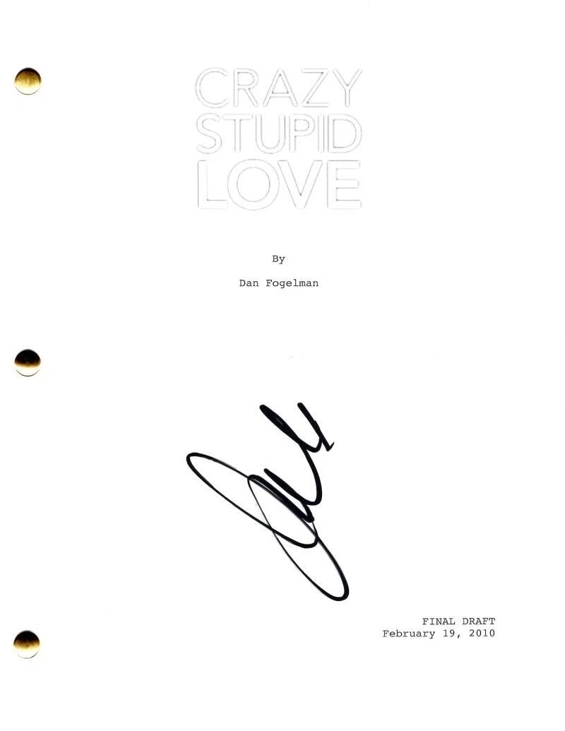 Julianne Moore Signed Autograph Crazy, Stupid, Love Full Movie Script Screenplay
