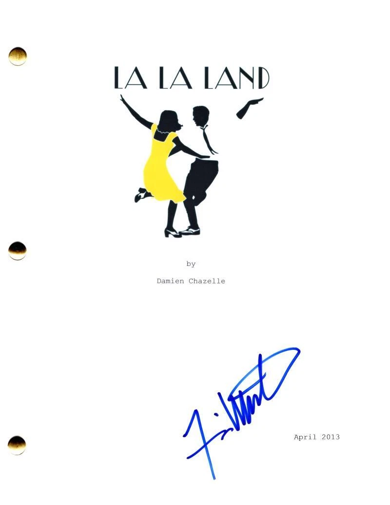 Finn Wittrock Signed Autograph La La Land Full Movie Script Screenplay