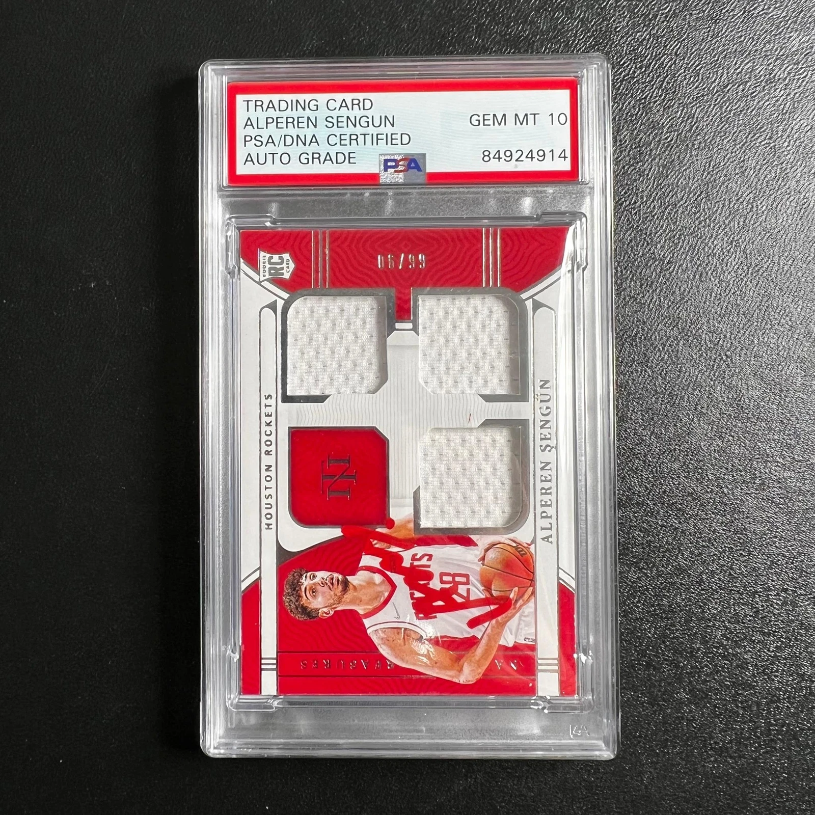 2021-22 Panini National Treasures #RTM-ASP Alperen Sengun Auto 10 PSA Slabbed R