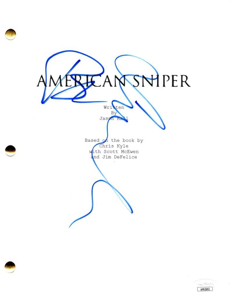Bradley Cooper & Sienna Miller Signed Autograph American Sniper Movie Script JSA
