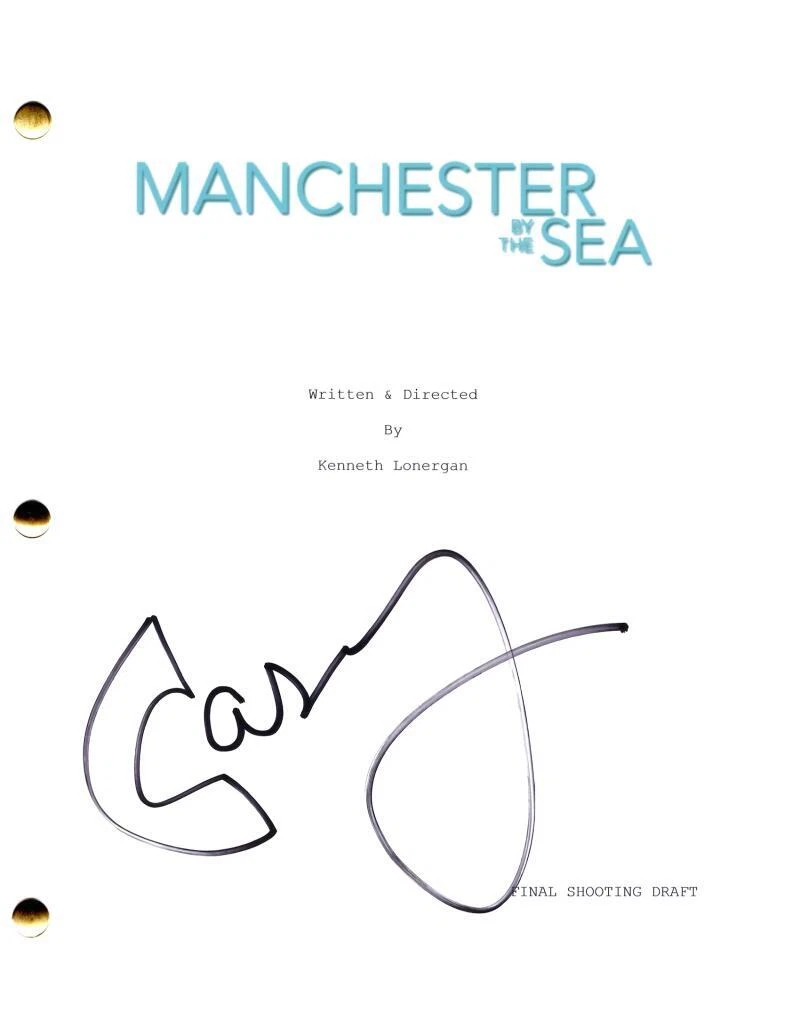 Casey Affleck Signed Autograph Manchester by the Sea Full Movie Script - Oscar