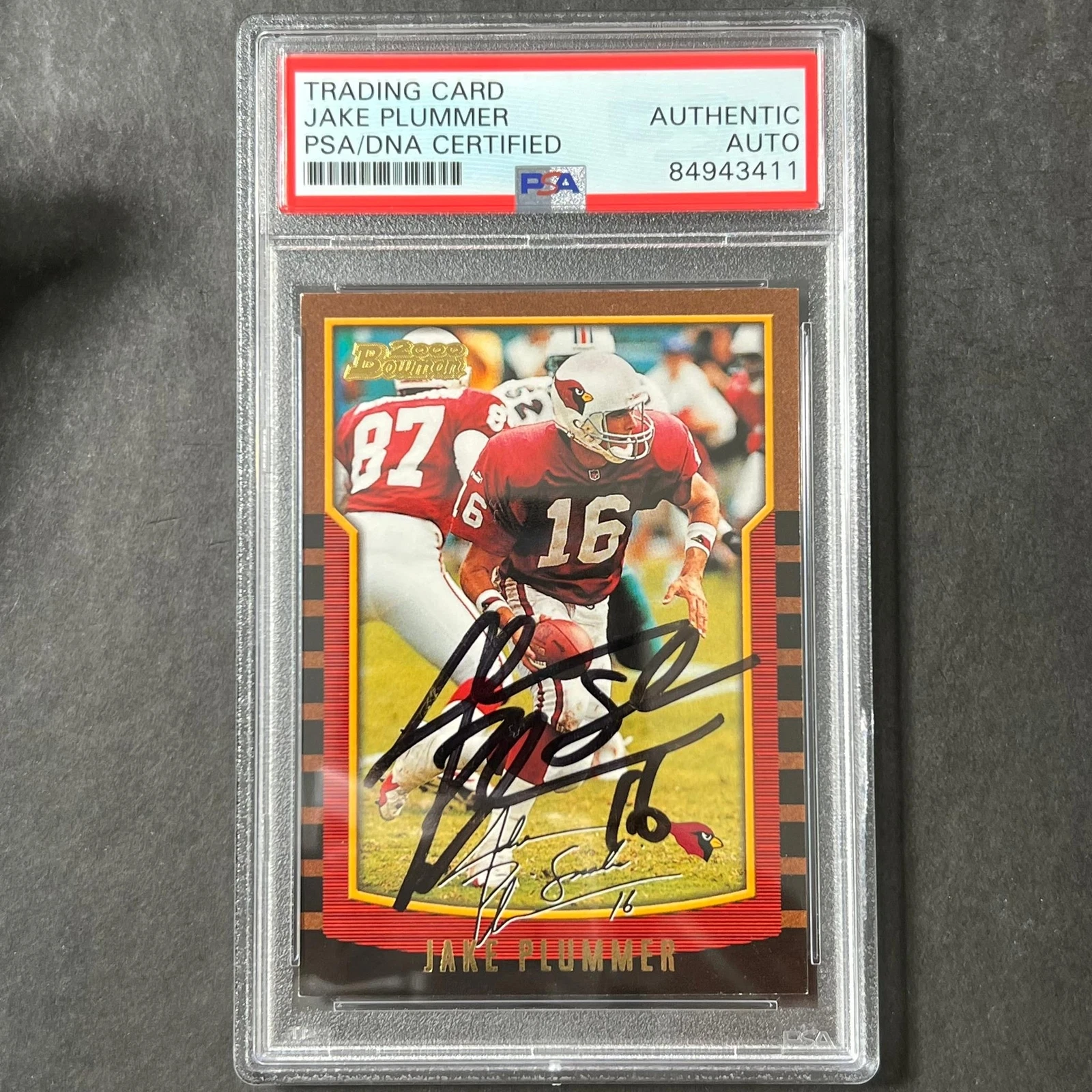 2000 BOWMAN #114 JAKE PLUMMER SIGNED CARD PSA SLABBED AUTO CARDINALS COLLECTIBLE MEMORABILIA