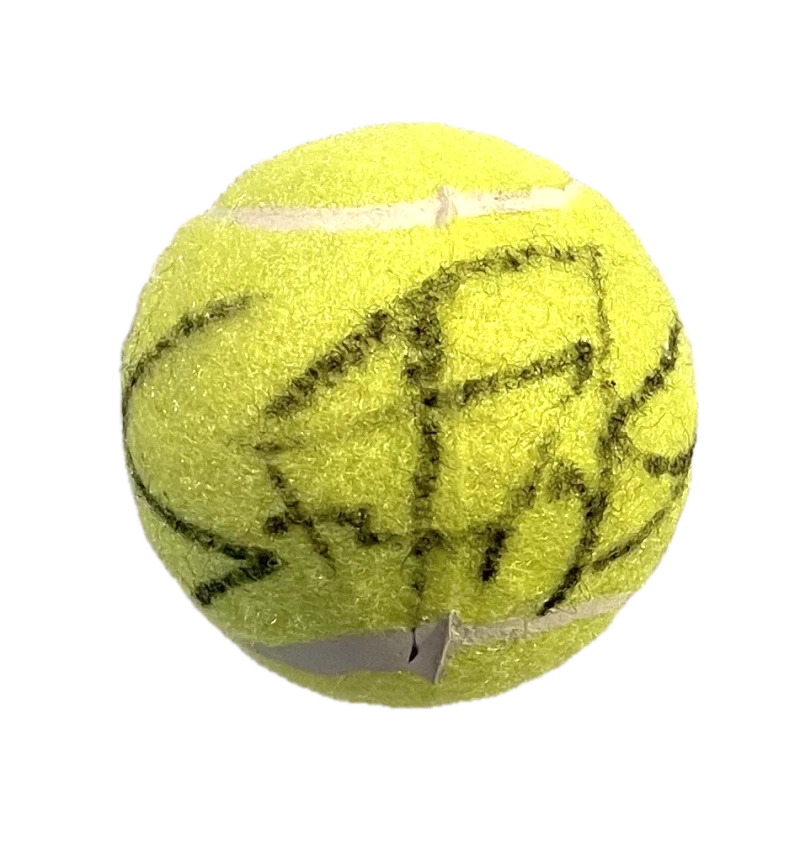 Stefanos Tsitsipas Signed Autograph Tennis Ball - 10 ATP Singles Titles JSA COA