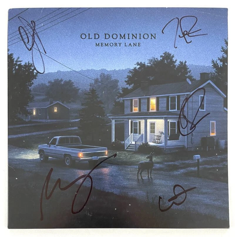 Old Dominion Band Signed Autograph Album Vinyl Record LP - Memory Lane JSA COA
