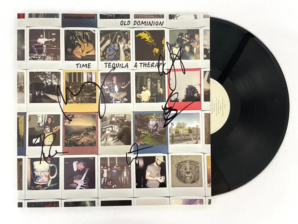 Old Dominion Full Band Signed Autograph Album Record Time Tequila & Therapy JSA