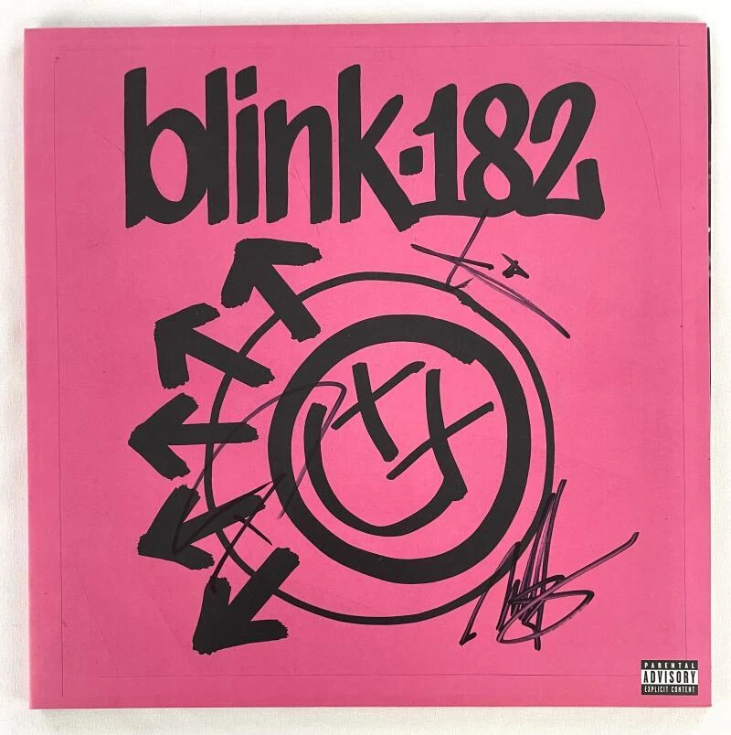 Blink-182 Band Signed Autograph Album Vinyl Record LP - Tom DeLonge +2 JSA COA