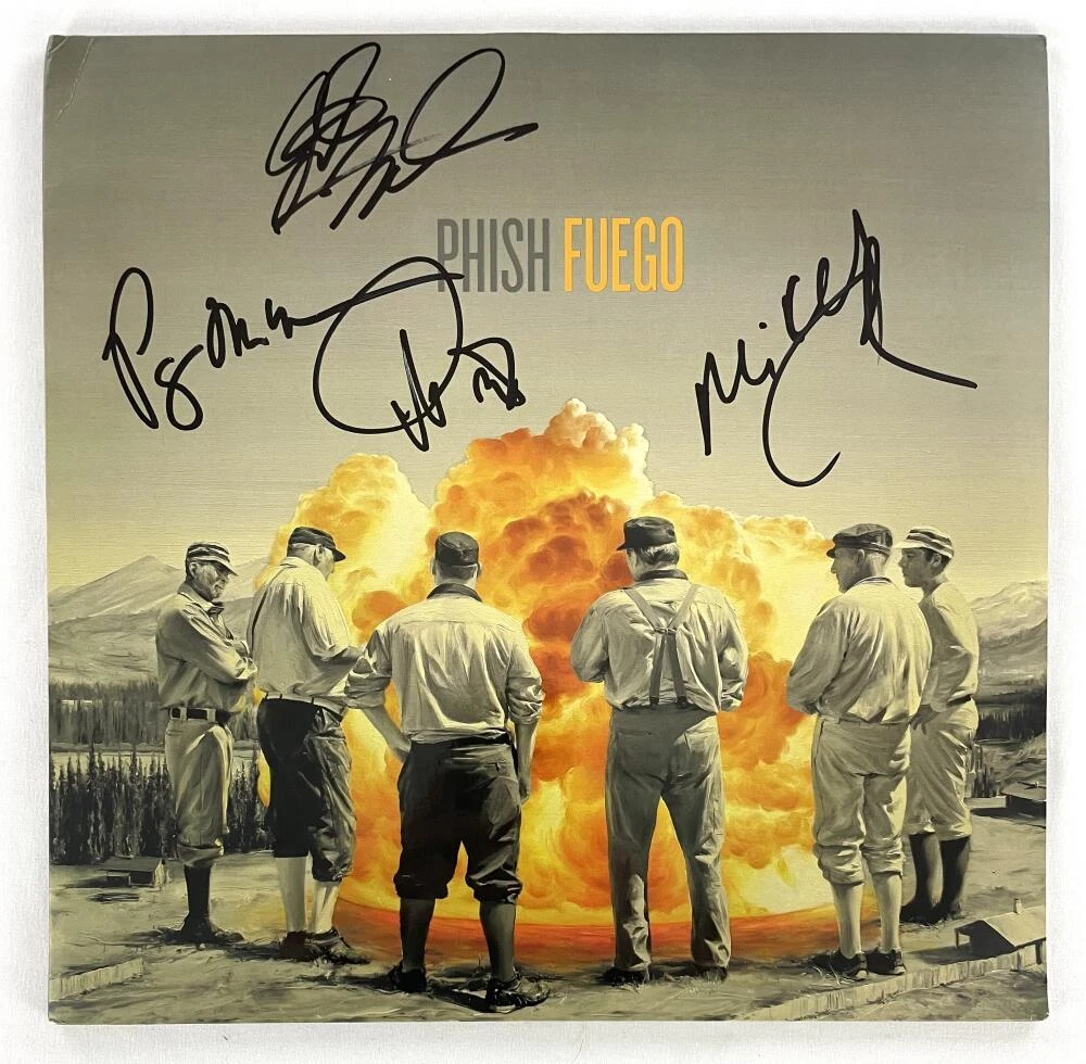 Phish Full Band x4 Signed Autograph Album Vinyl Record LP - Fuego w/ JSA COA