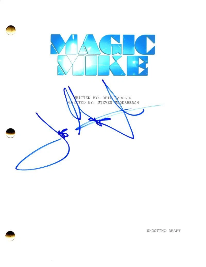 Joe Manganiello Signed Autograph Magic Mike Full Movie Script Screenplay Richie