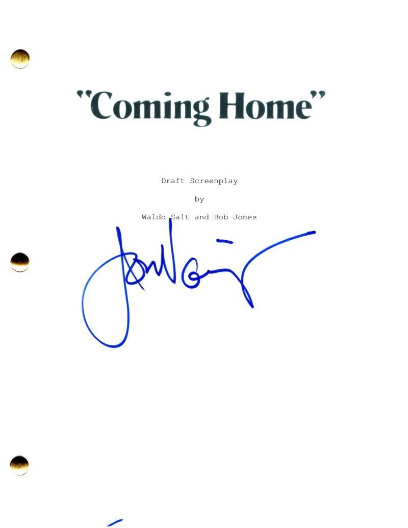 Jon Voight Signed Autograph Coming Home Full Movie Script Screenplay Jane Fonda