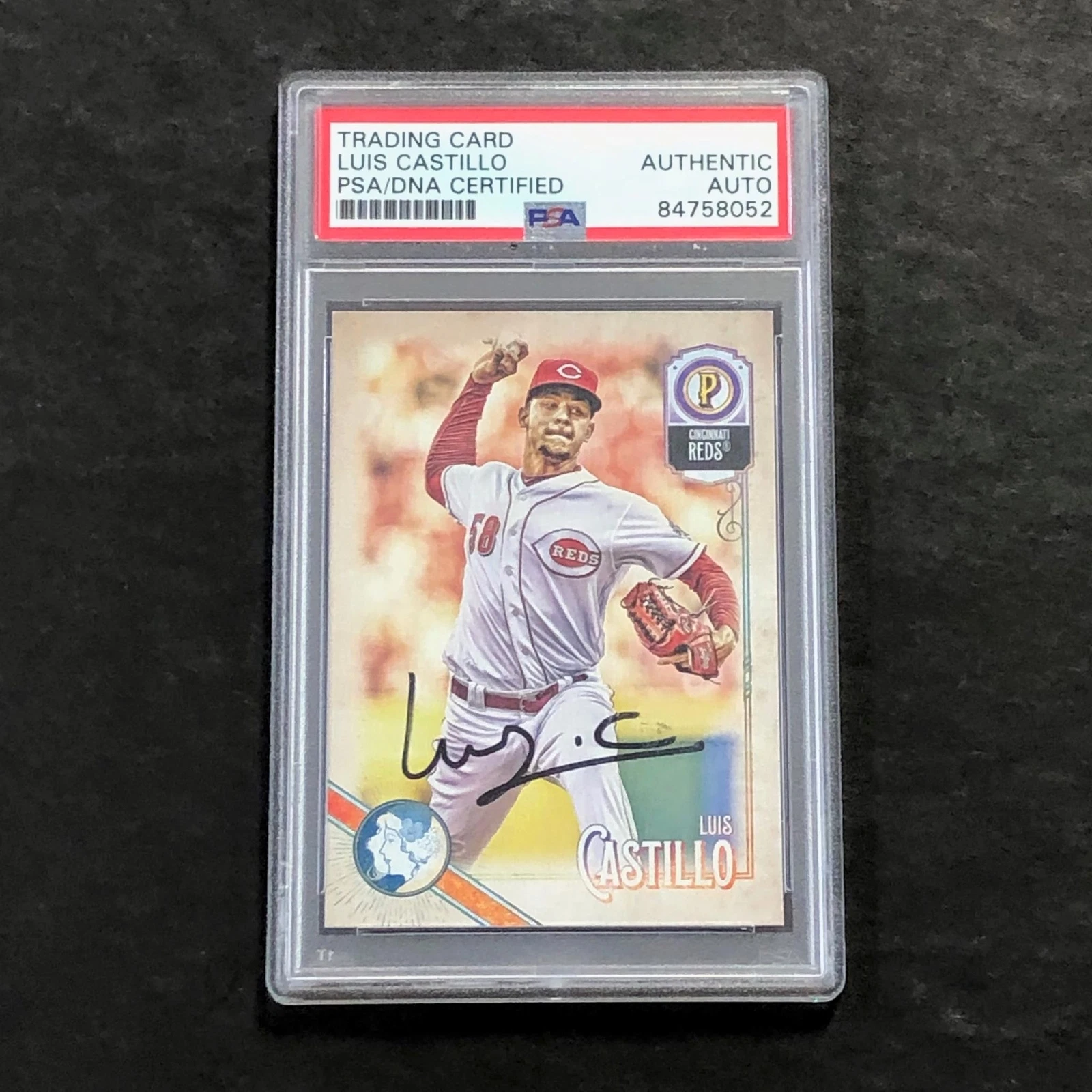 2018 Topps Gypsy Queen #207 Luis Castillo Signed Card PSA Slabbed Auto Reds