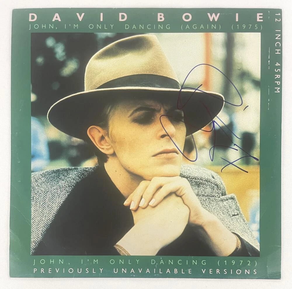 David Bowie Signed Autograph 45 RPM Album Vinyl Record John I'm Only Dancing JSA