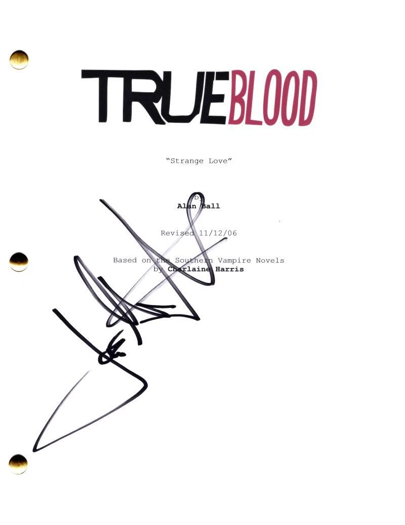 Joe Manganiello Signed Autograph True Blood Pilot Script Screenplay - Alcide