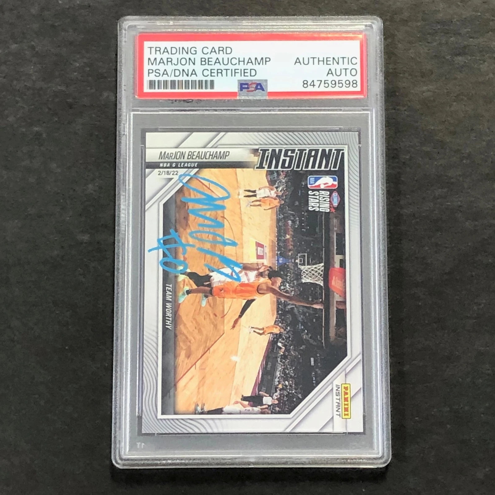 2021-22 Panini Instant #32 Marjon Beauchamp Signed Card AUTO PSA/DNA Slabbed Buc