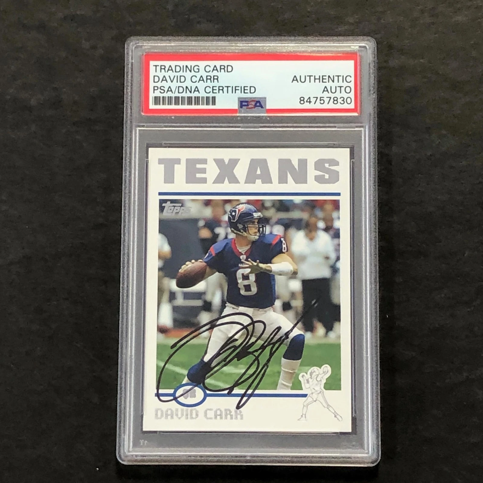 2004 Topps #215 David Carr Signed Card PSA Slabbed AUTO Texans