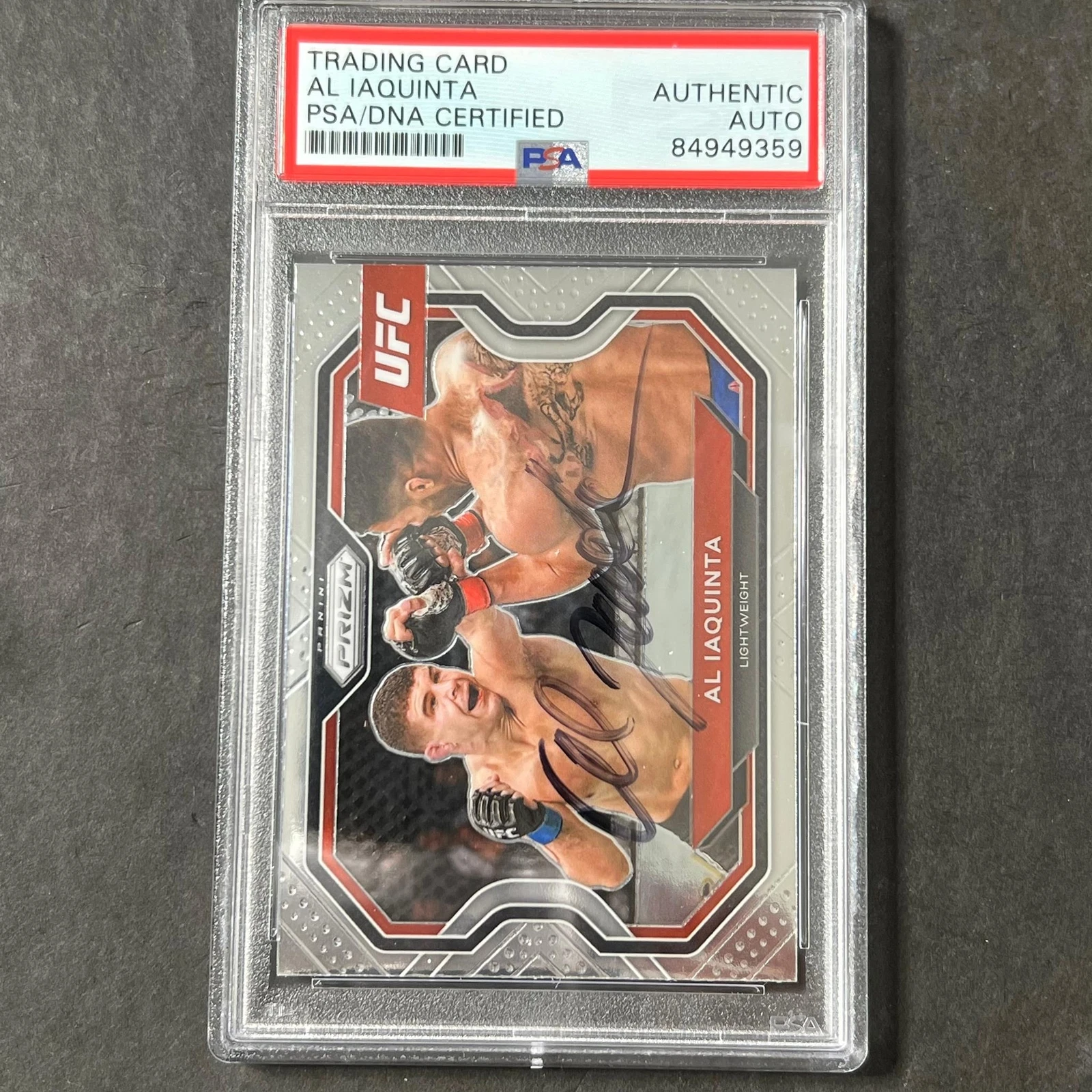 2021 Panini Prizm #102 Al Iaquinta Signed Card AUTO PSA Slabbed UFC