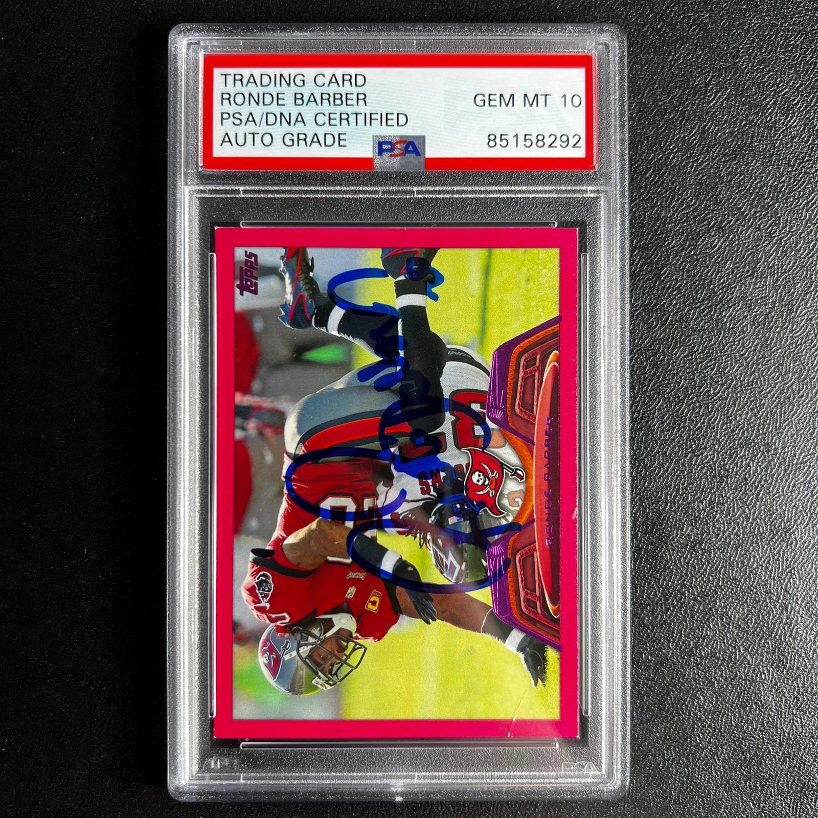 2012 Topps #89 Ronde Barber 122/399 Signed Card PSA/DNA Auto 10 Slabbed Buccanee