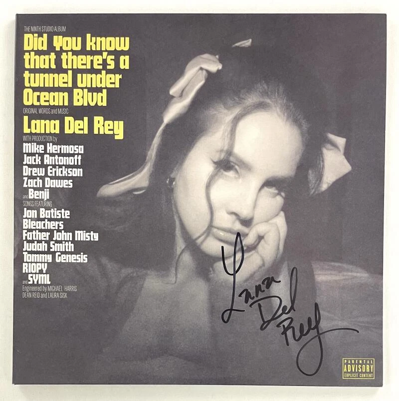 Lana Del Rey Signed Autograph Album Vinyl Record LP Ocean Blvd w/ Beckett COA