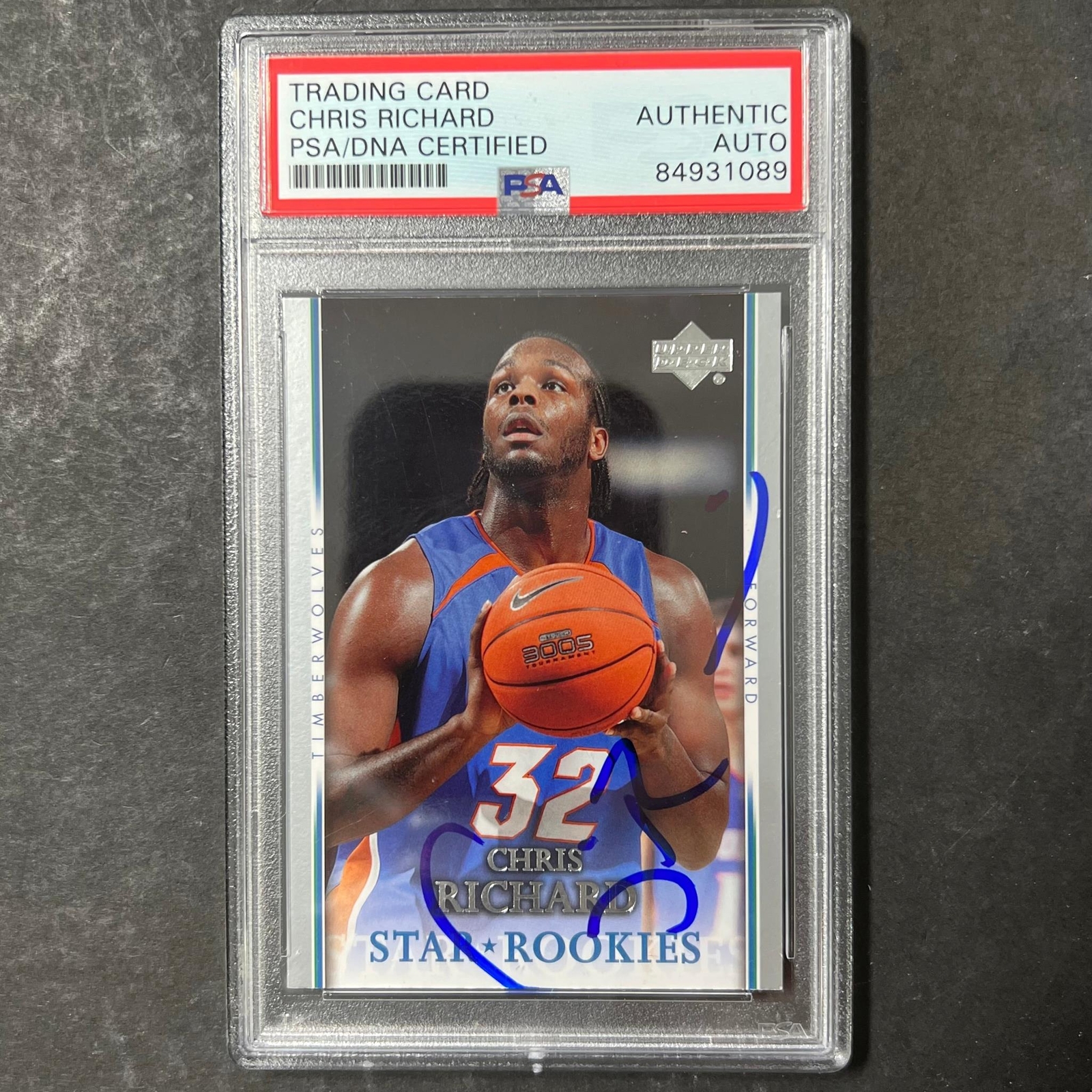 2006-07 Upperdeck Star Rookies #226 Chris Richard Signed Card AUTO PSA Slabbed T