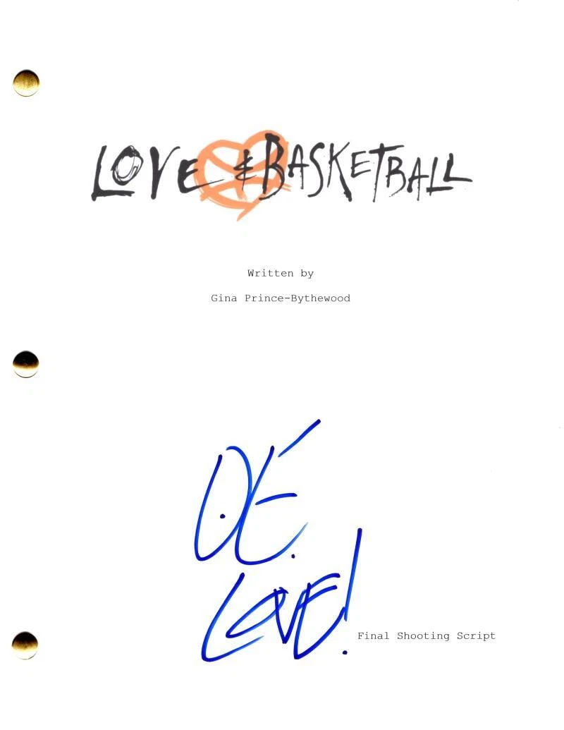 Omar Epps Signed Autograph Love & Basketball Full Movie Script Screenplay