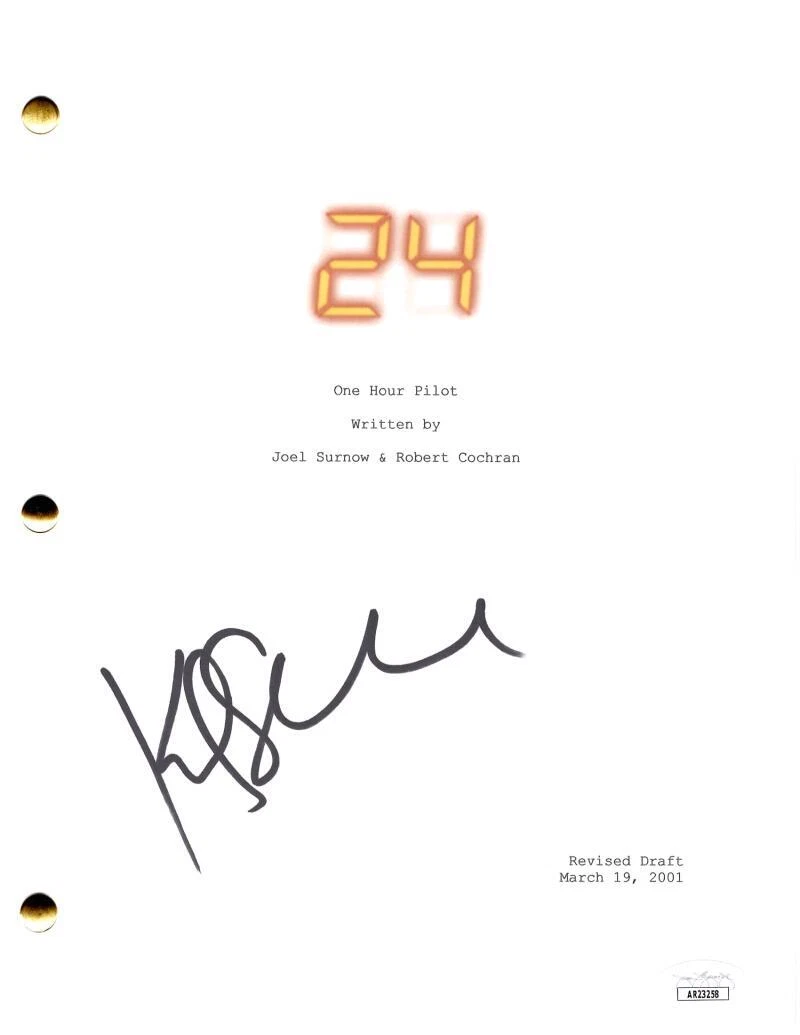 Kiefer Sutherland Signed Autograph 24 Pilot Script Screenplay - Jack Bauer JSA
