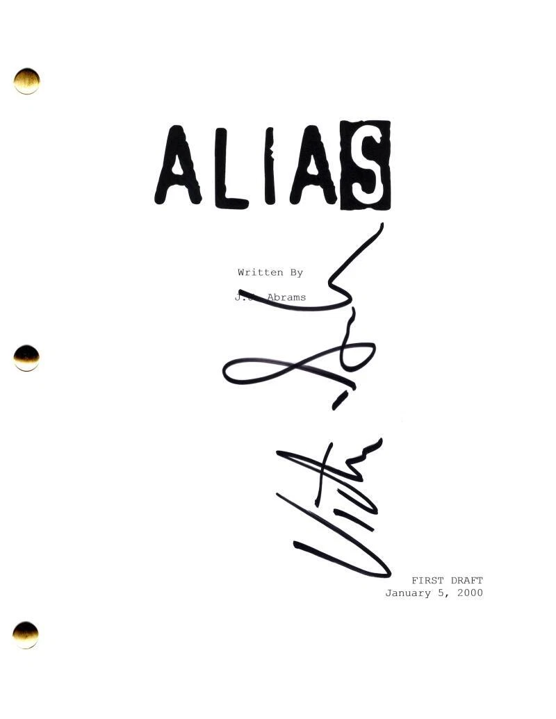 VICTOR GARBER SIGNED AUTOGRAPH ALIAS PILOT SCRIPT SCREENPLAY W/ JENNIFER GARNER COLLECTIBLE MEMORABILIA