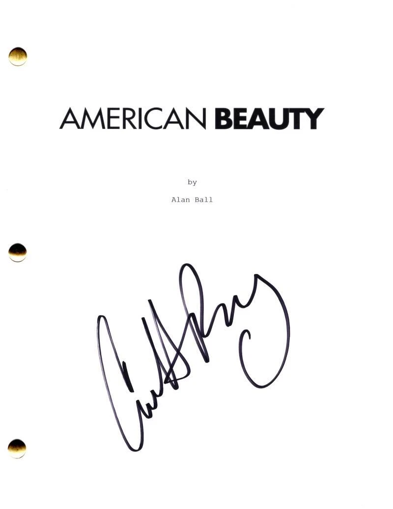 Annette Bening Signed Autograph American Beauty Full Movie Script Screenplay