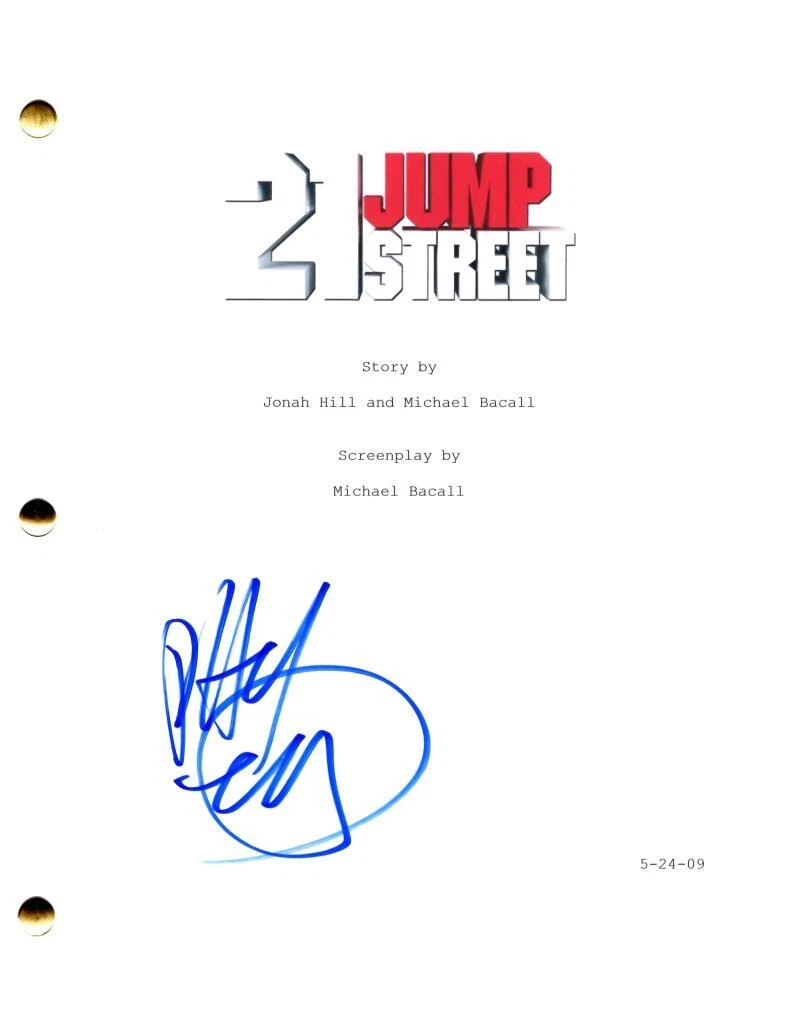 Phil Lord Signed Autograph 21 Jump Street Full Movie Script Screenplay