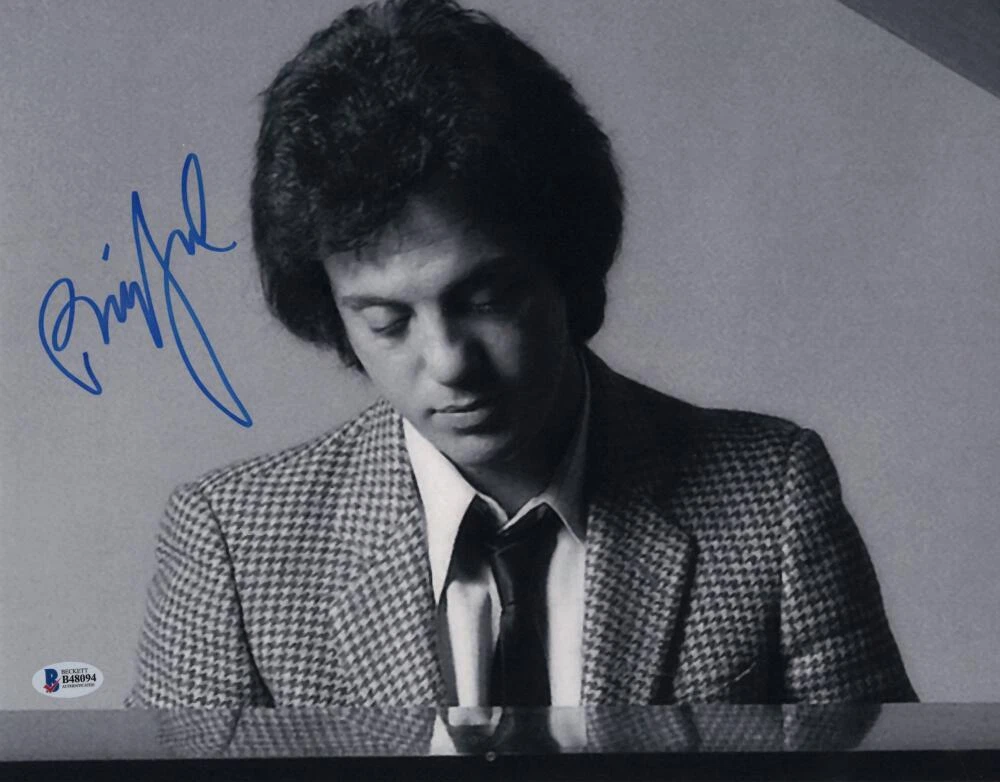 Billy Joel Signed Autograph 11x14 Photo - The Piano Man Full Signature - Beckett