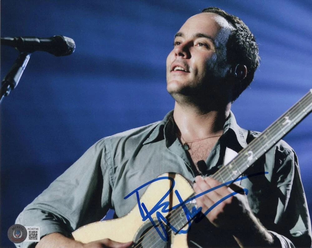 Dave Matthews Signed Autograph 8x10 Photo - Before These Crowded Streets Beckett