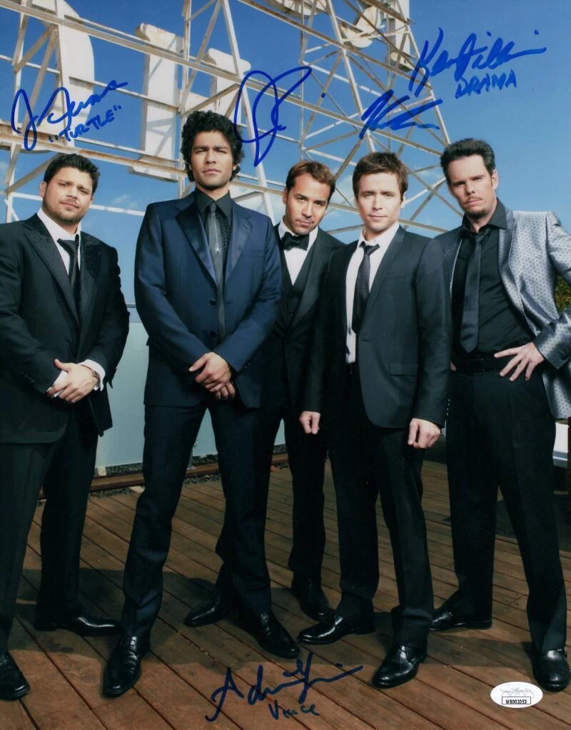 Entourage Full Cast x5 Signed Autograph 11x14 Photo - Piven, Grenier +3 JSA COA