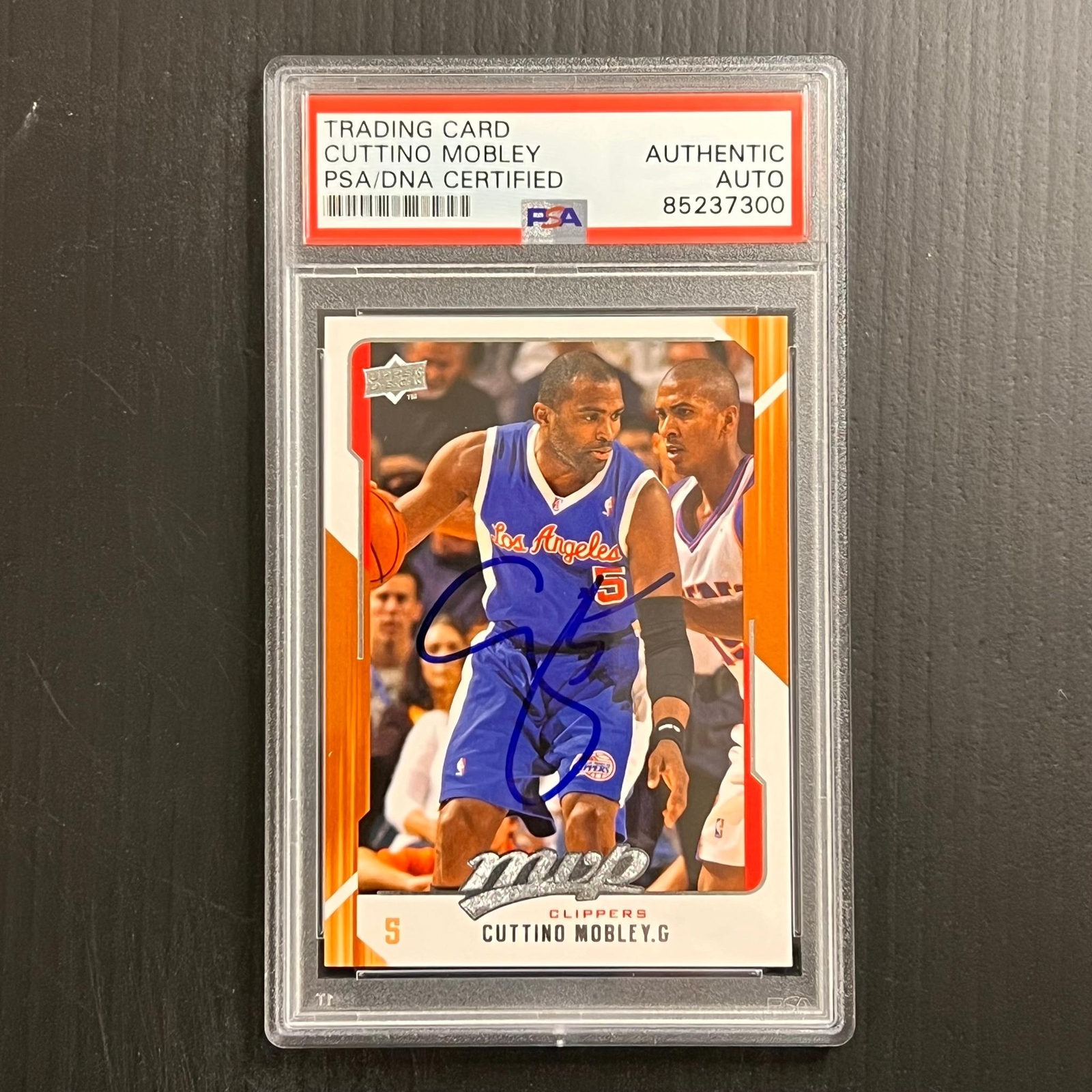 2008-09 Upper Deck NBA MVP #67 Cuttino Mobley Signed Card AUTO PSA Slabbed Clipp