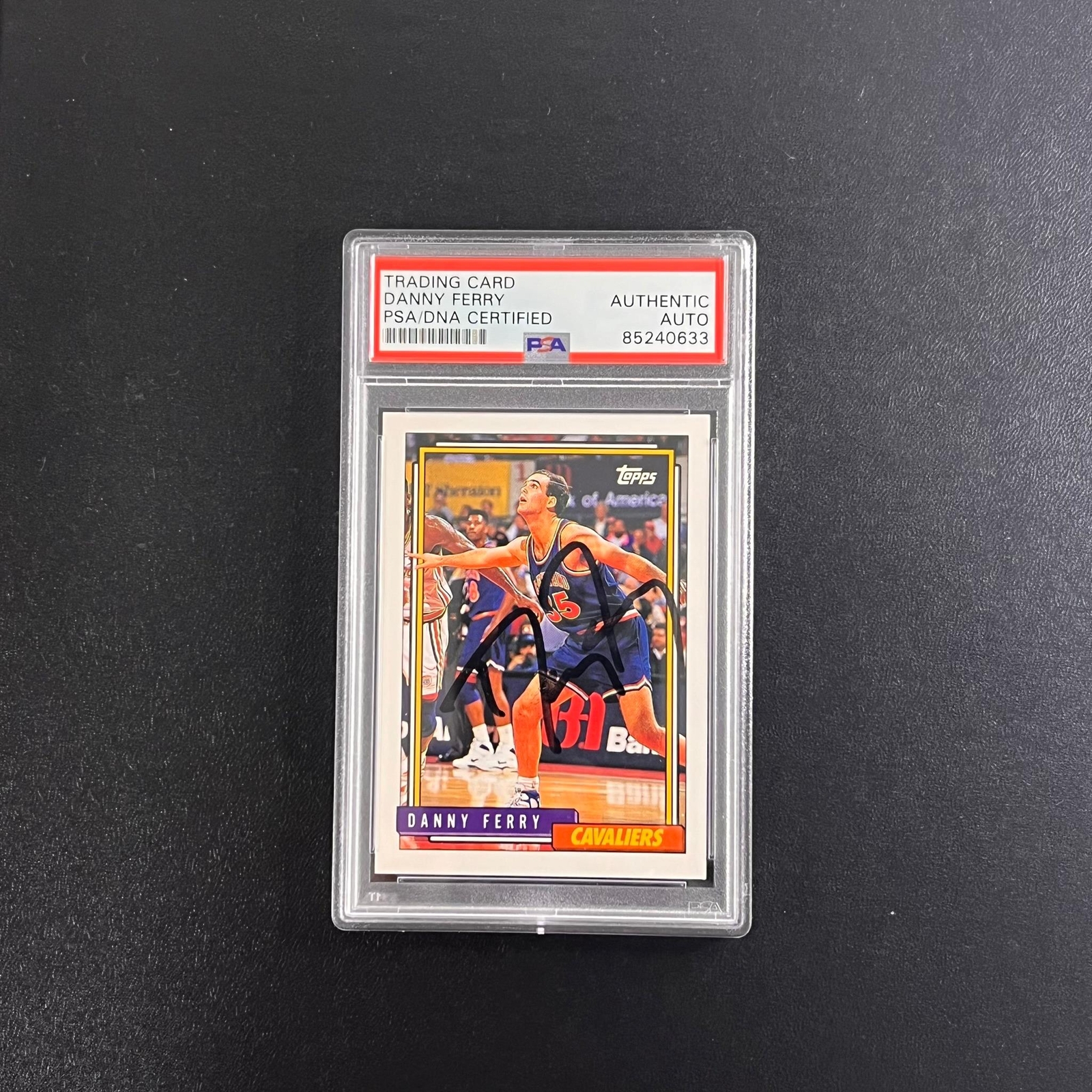 1992 Topps #131 Danny Ferry Signed Card AUTO PSA Slabbed Cavs