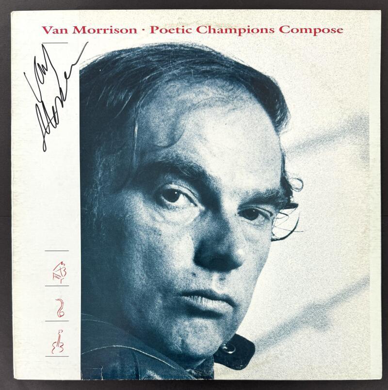 Van Morrison Signed Autograph Album Vinyl Record - Poetic Champions Compose BAS