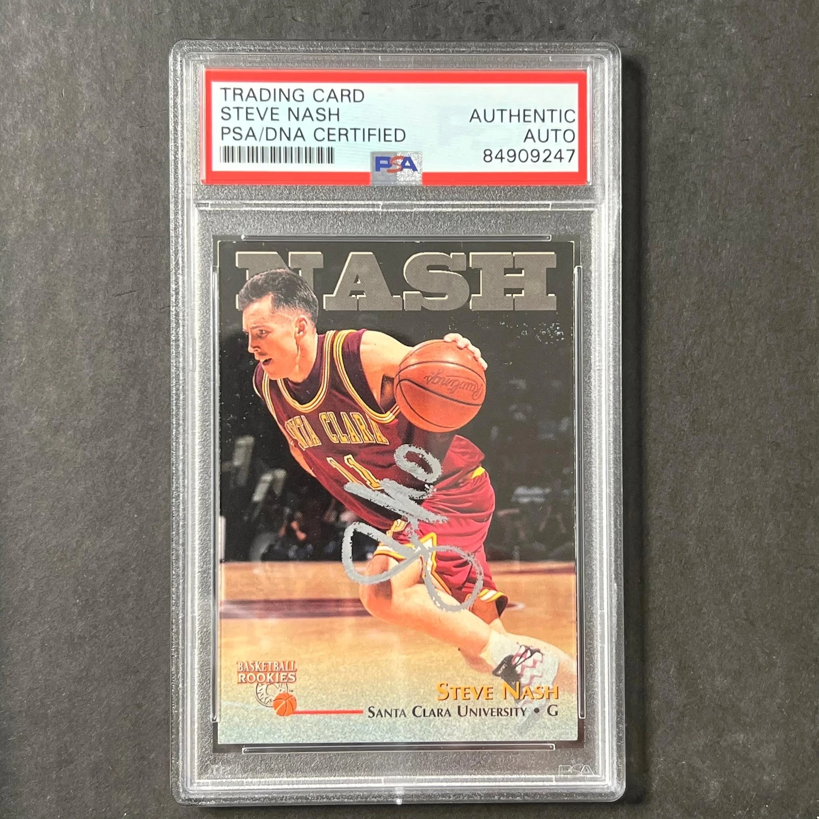 1996 THE SCORE BOARD BASKETBALL ROOKIES #18 STEVE NASH SIGNED CARD AUTO PSA/DNA COLLECTIBLE MEMORABILIA