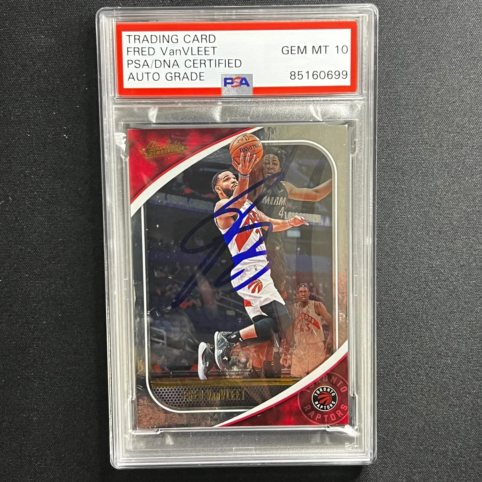 2020-21 Panini Illusions #92 Fred VanVleet Signed Card AUTO 10 PSA Slabbed Rapto