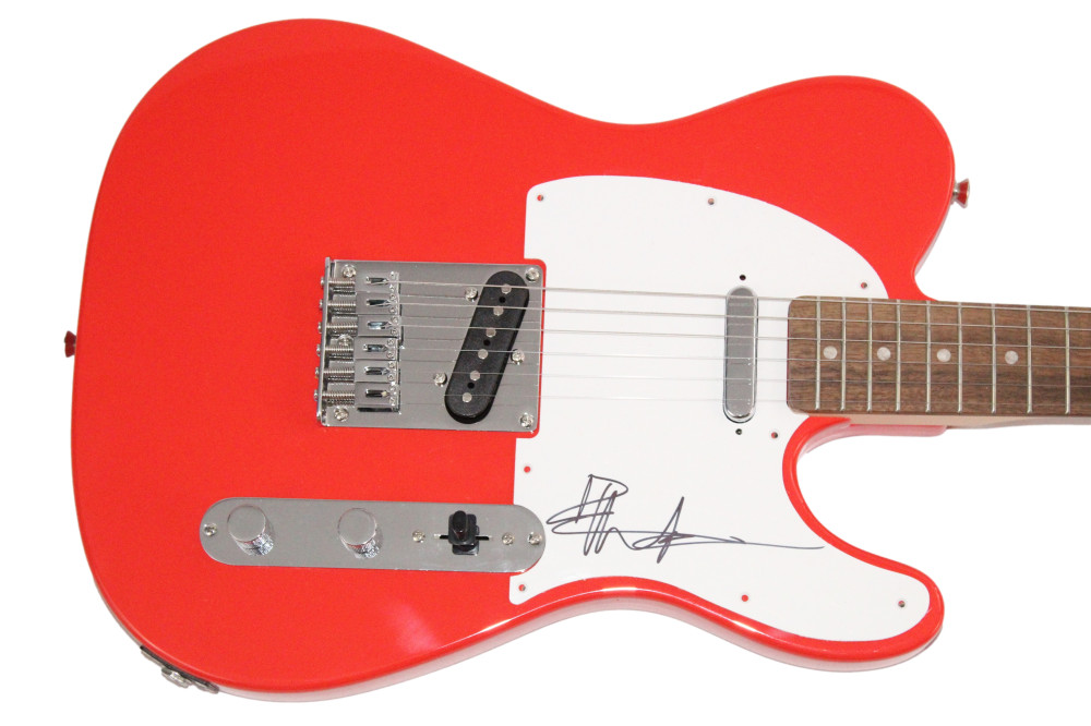 Dave Matthews Signed Autograph Red Fender Telecaster Guitar - Band DMB JSA COA