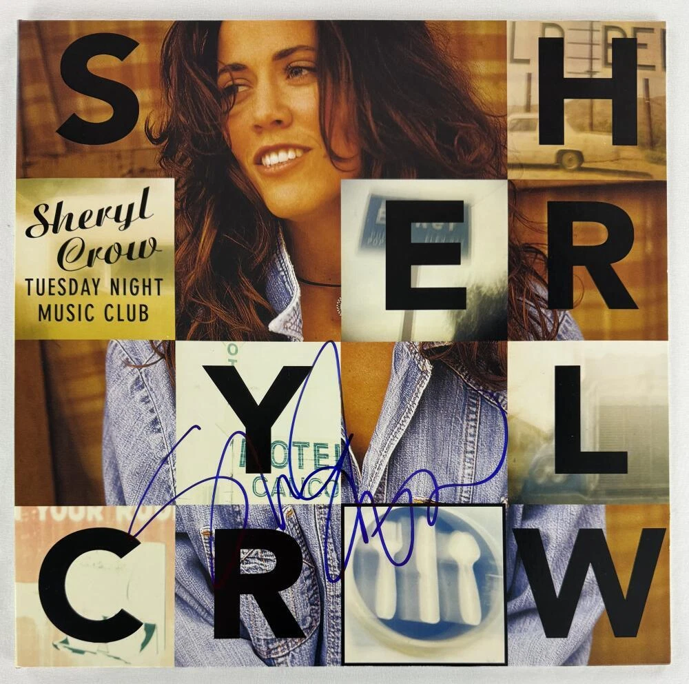 Sheryl Crow Signed Autograph Album Vinyl Record Tuesday Night Music Club BAS COA