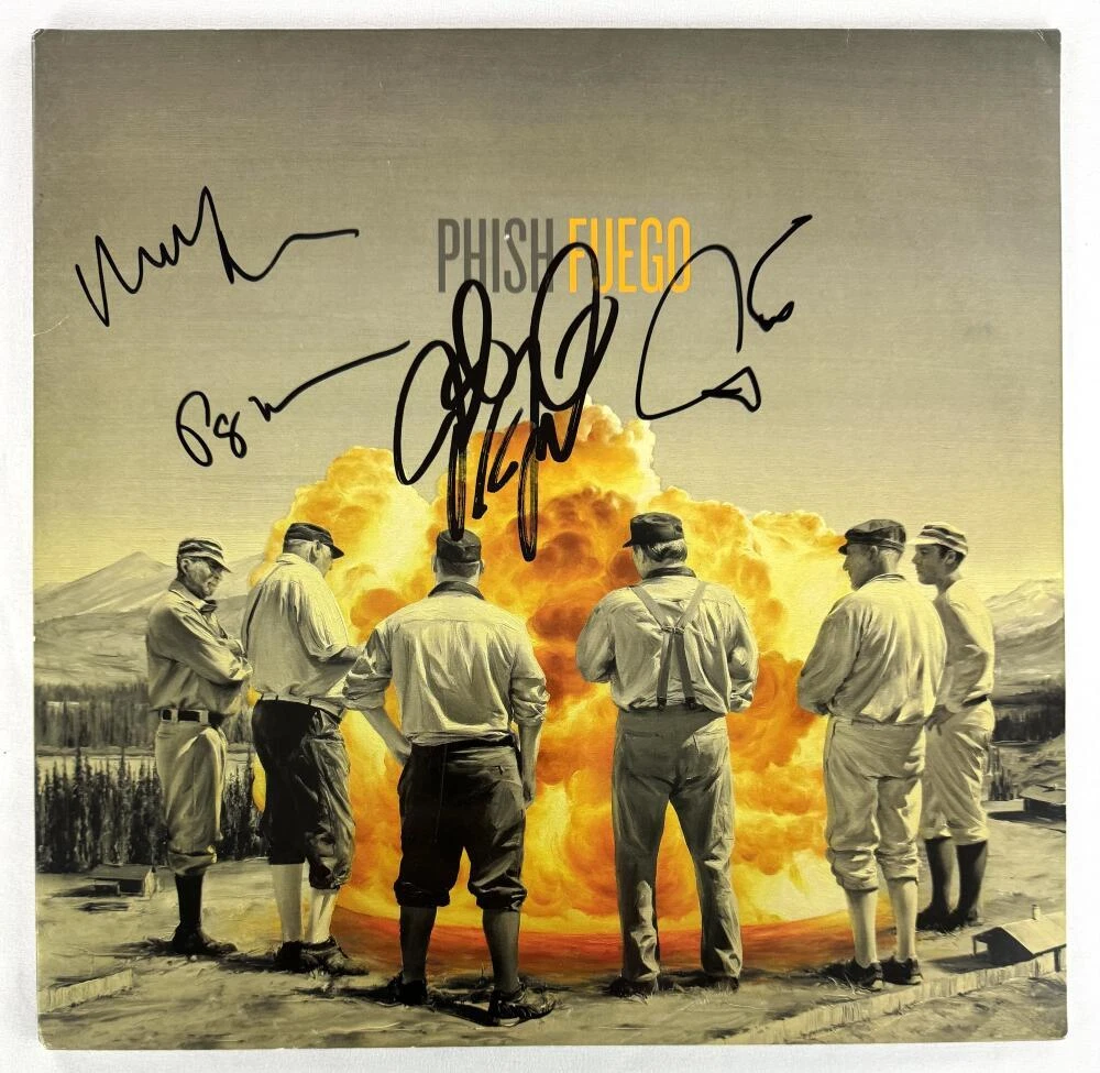 Phish Full Band Signed Autograph Album Vinyl Record LP - Jon Fishman +3 JSA COA