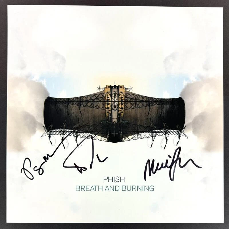 Phish Band Signed Autograph 12x12 Breath & Burning Album Flat - Trey Mike & Page