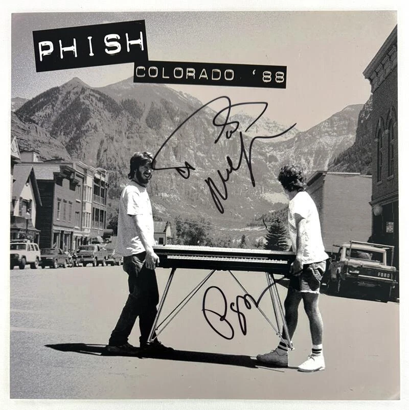 Phish Band Signed Autograph 12x12 Colorado '88 Album LP Flat - Trey Mike & Page